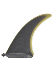 FCS Clique Screw & Plate Longboard Fin- Charcoal