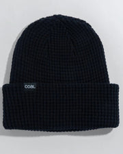 Coal Headwear The Crossover Waffle Knit Beanie - Black