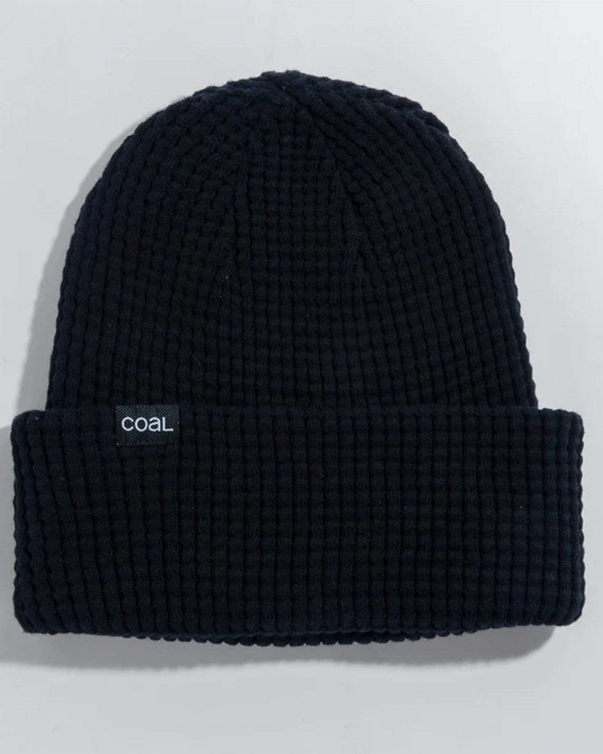 Coal Headwear The Crossover Waffle Knit Beanie - Black