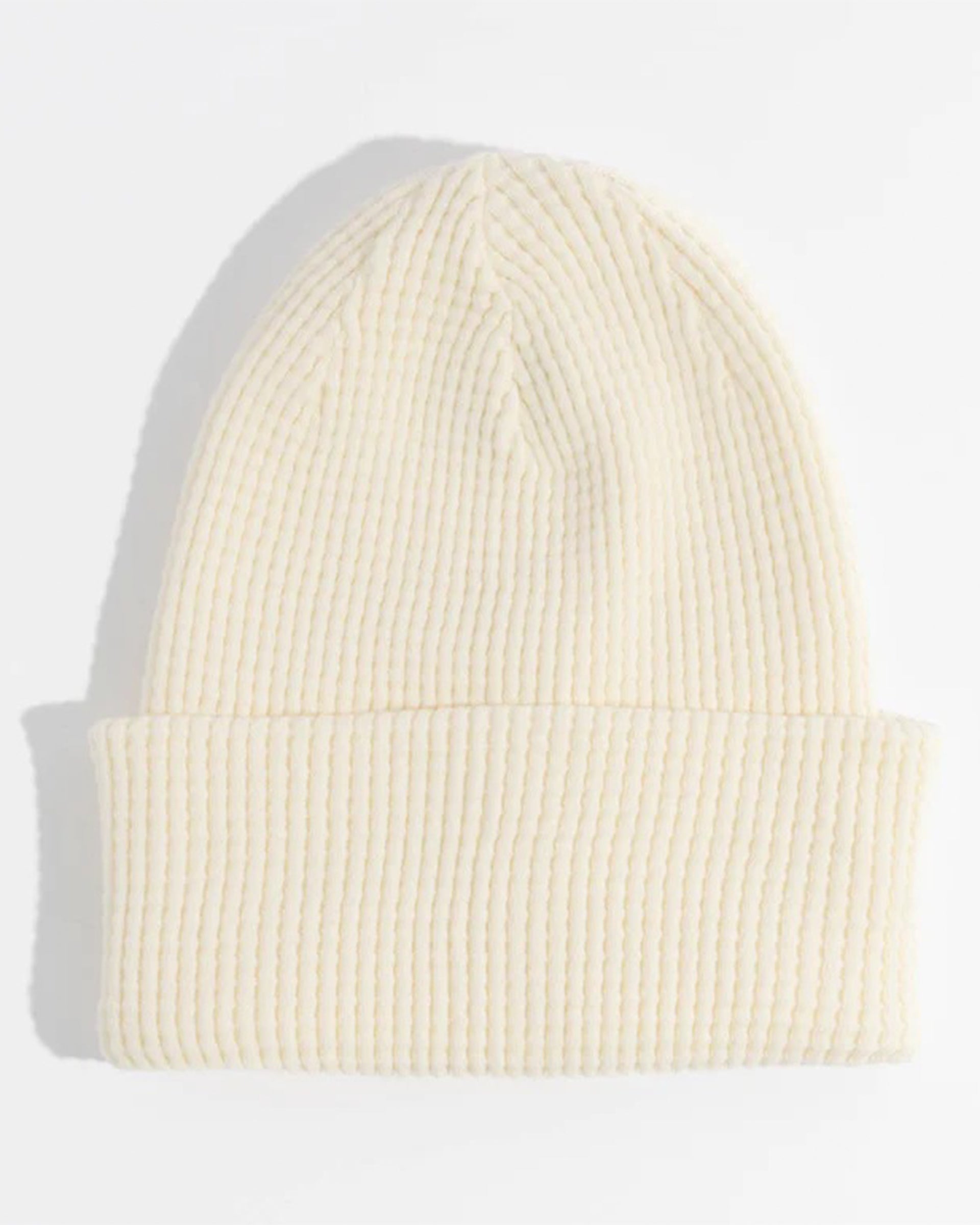 Coal Headwear The Crossover Waffle Knit Beanie - Off White