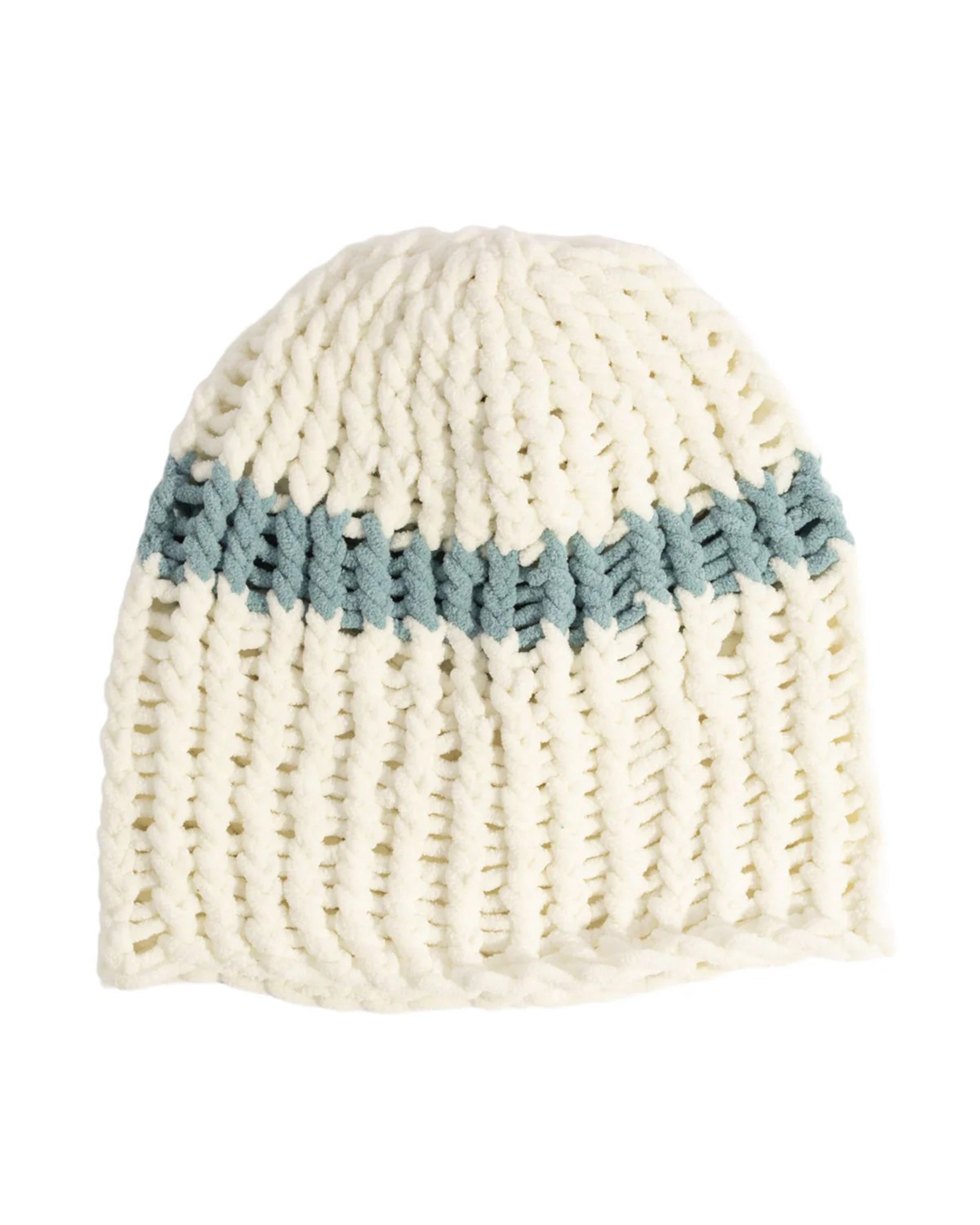 Coal Headwear Lampshade Skully - Off White/Shale Blue