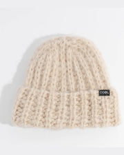 The Ivy Thick Knit Beanie - Off White