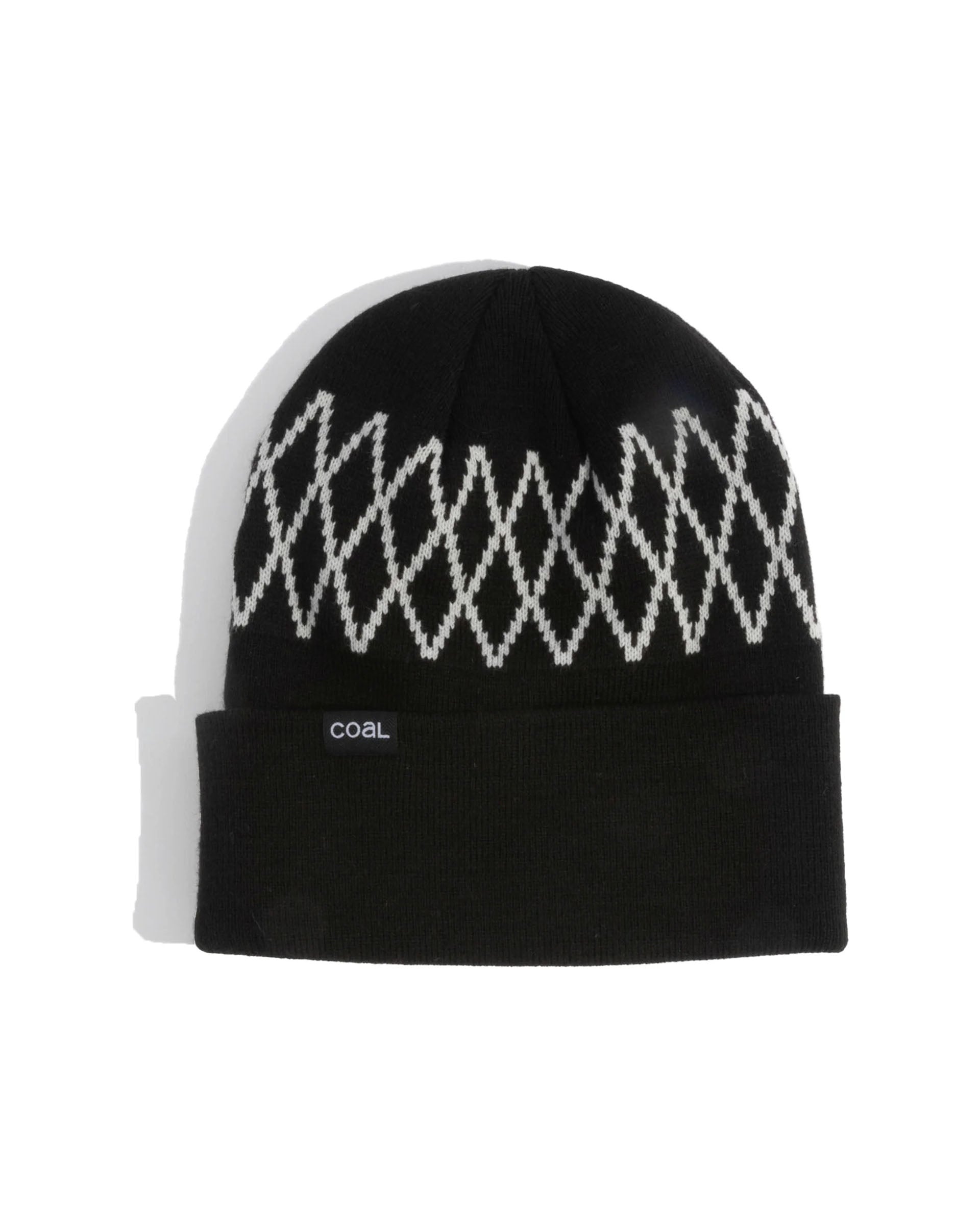 Coal The Uniform Lite Beanie - Black Diamond Stripe