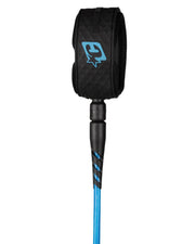 Reliance 2.0 Lite Duty 6' Leash - Cyan Twist Black