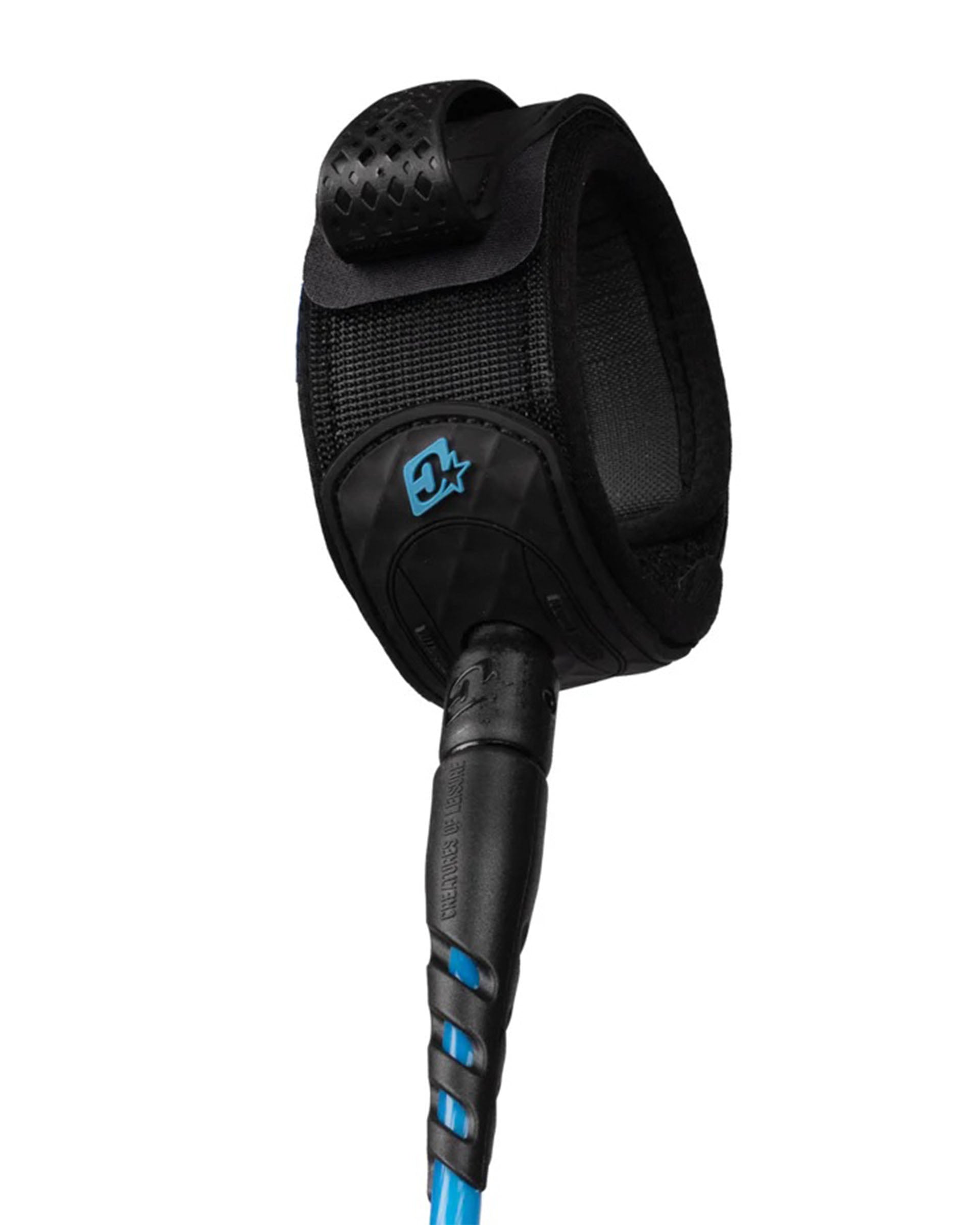 Reliance 2.0 Lite Duty 6' Leash - Cyan Twist Black