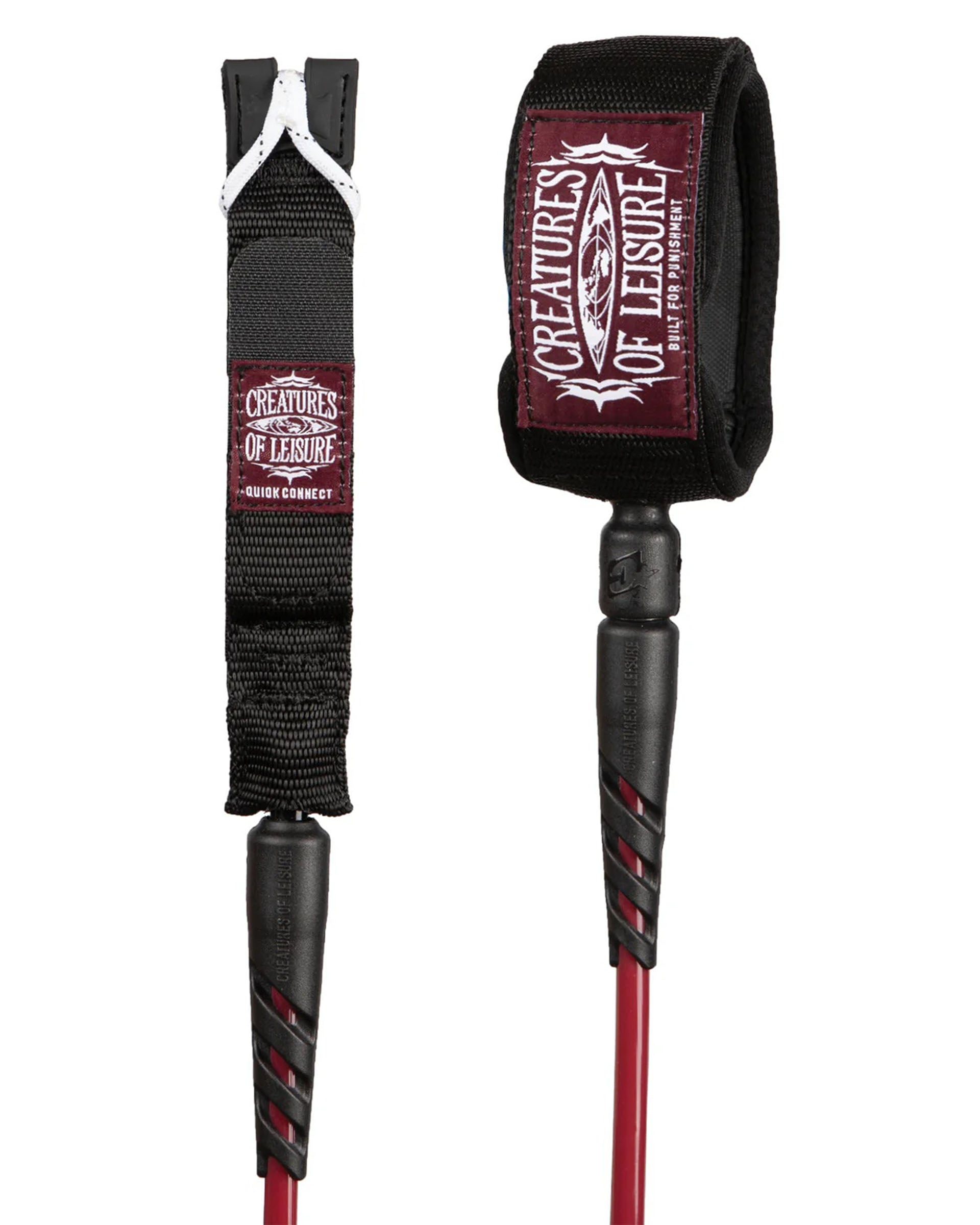 Creatures of Leisure Reliance 2.0 Standard Duty 6' Leash - Dark Rose/Black