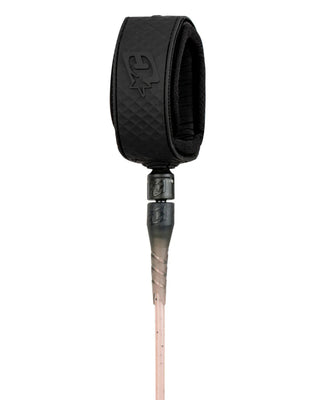 Creatures of Leisure Reliance Longboard Ankle 9' Leash - Dirty Pink Speckle Black