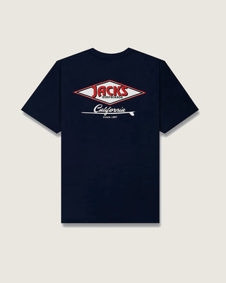 Jack's Surfboards Men's Cal Diamond Classic Fit Short Sleeve T-Shirt