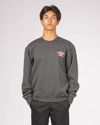 Cal Diamond Crewneck Pullover Sweatshirt - Charcoal