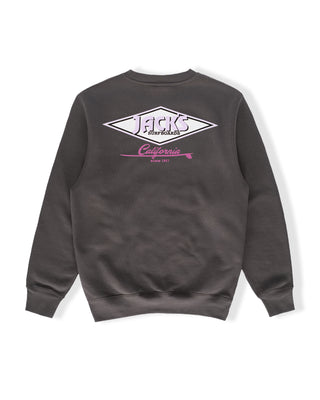 Cal Diamond Crewneck Sweatshirt - Smoke