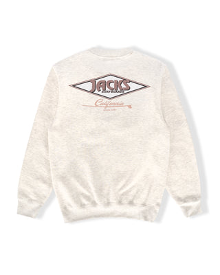 Cal Diamond Crewneck Sweatshirt - Oat Heather