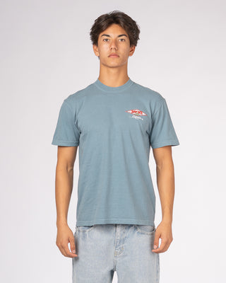 Cal Diamond Bear PGMT S/S Tee - Ice Blue