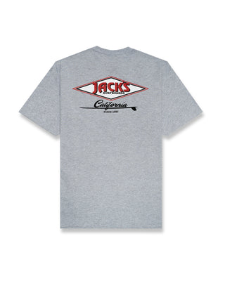 Cal Diamond CF (Classic Fit) S/S Tee - Athletic Grey
