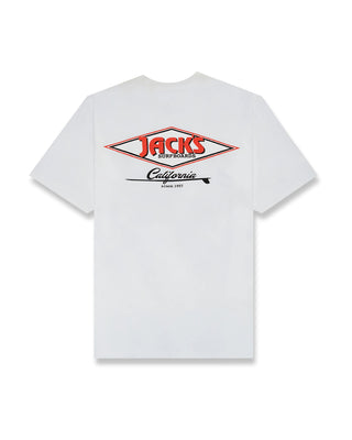 Cal Diamond CF (Classic Fit) S/S Tee - White