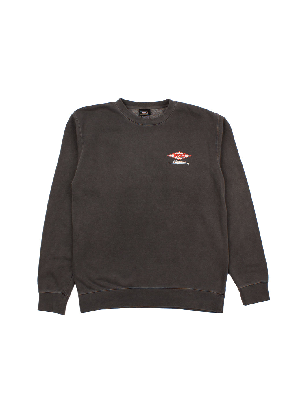 Cal Diamond Pigment Crewneck Sweatshirt-Black