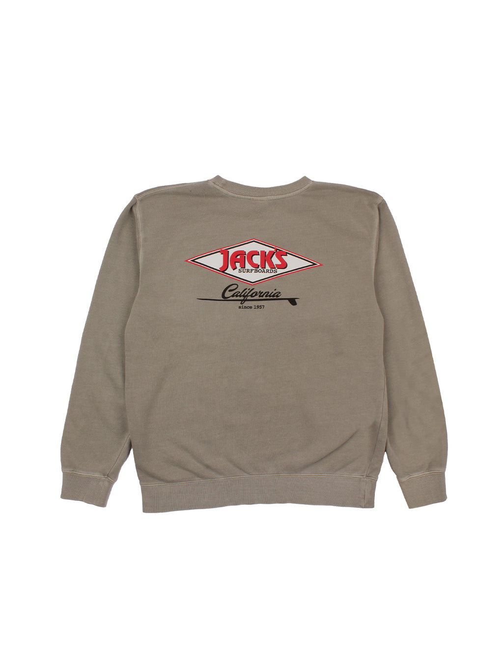 Cal Diamond Pigment Crewneck Sweatshirt-Cement