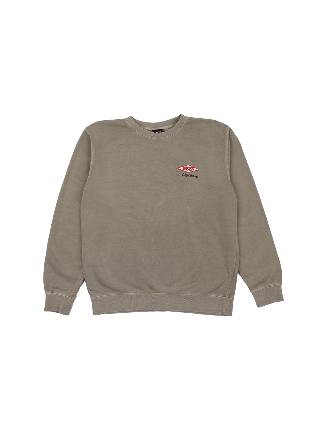 Cal Diamond Pigment Crewneck Sweatshirt-Cement