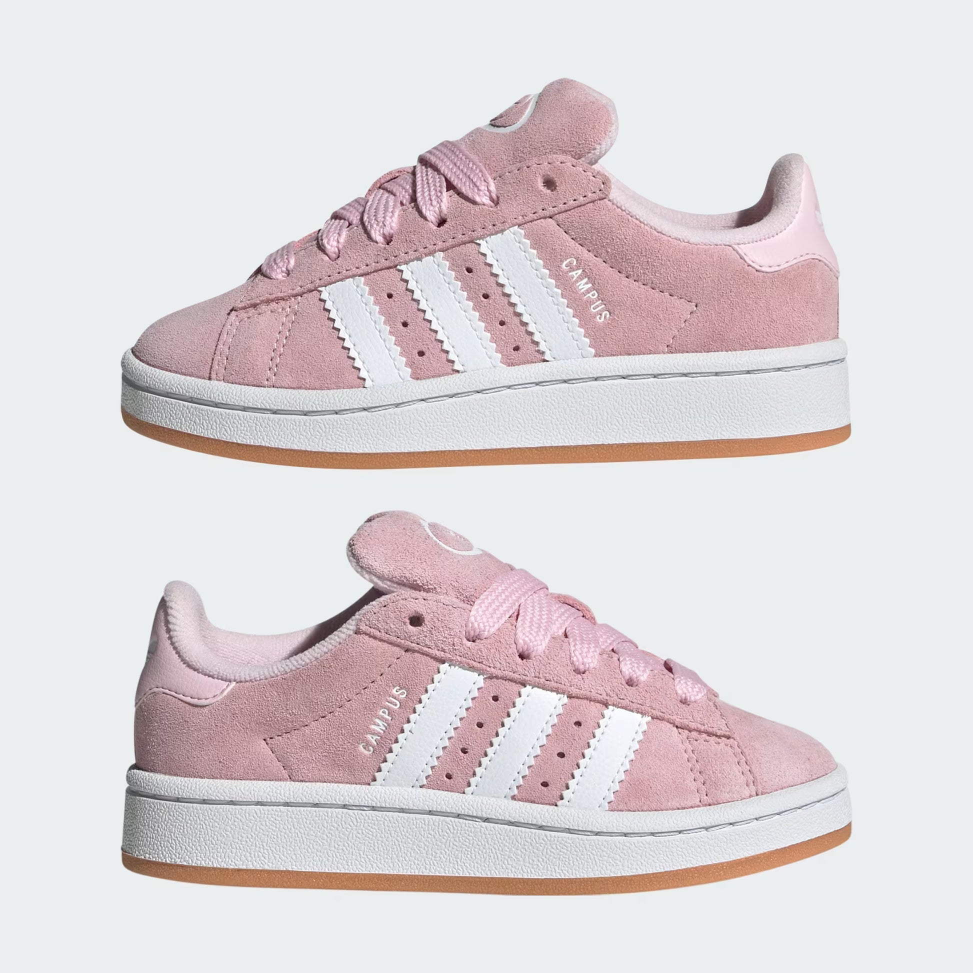 Adidas Kids Campus 00s Shoes - Clear Pink / Cloud White / Gum