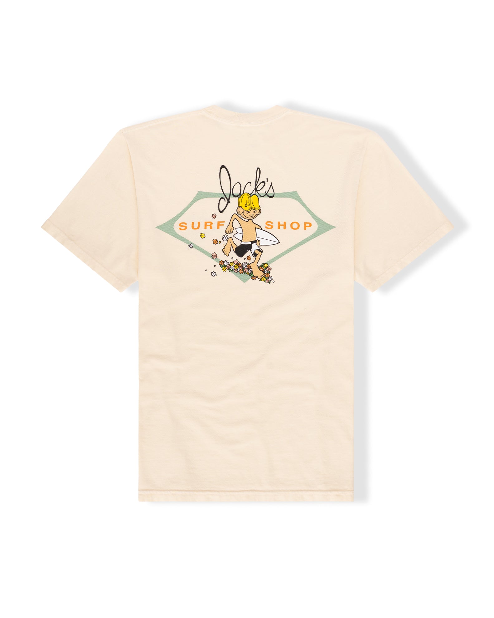 Canned Goods x Jack's Surfboards "Flower Power🌺" Short Sleeve T-Shirt - Ivory