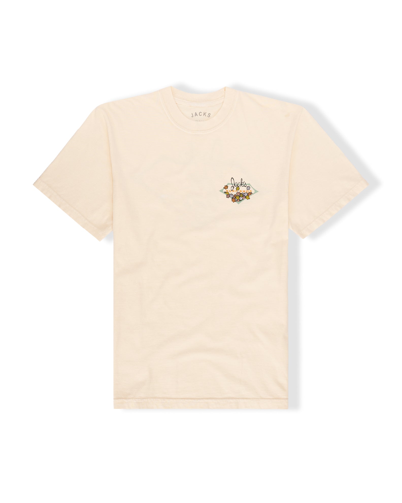 Canned Goods x Jack's Surfboards "Flower Power🌺" Short Sleeve T-Shirt - Ivory