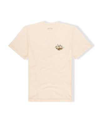 Canned Goods x Jack's Surfboards "Flower Power🌺" Short Sleeve T-Shirt - Ivory