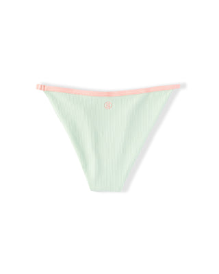 Capri Ribbed Swim Bottom - Mint/Soft Coral