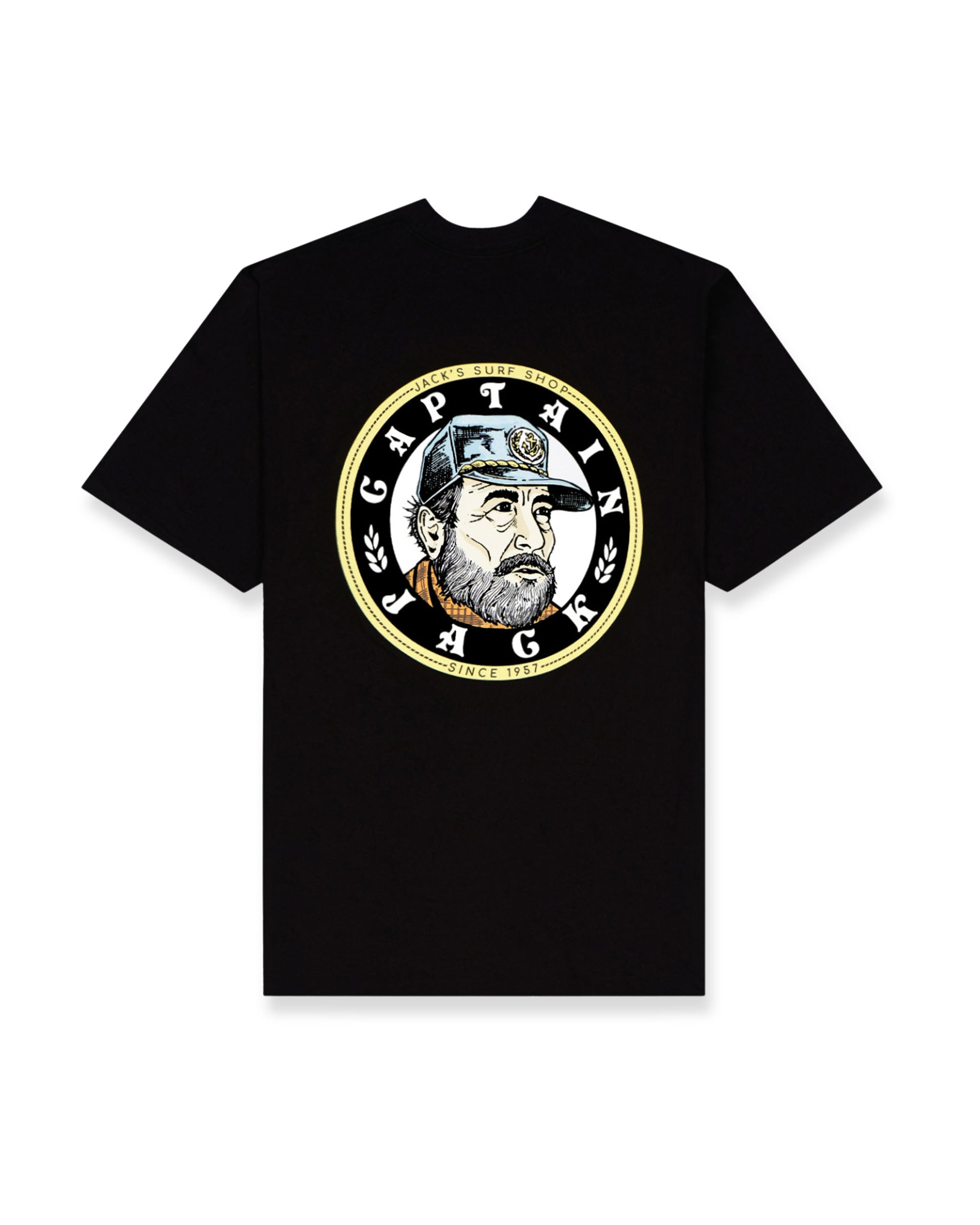 Jack's Surfboards Men's Captain Jack Vintage Wash Short Sleeve T-Shirt