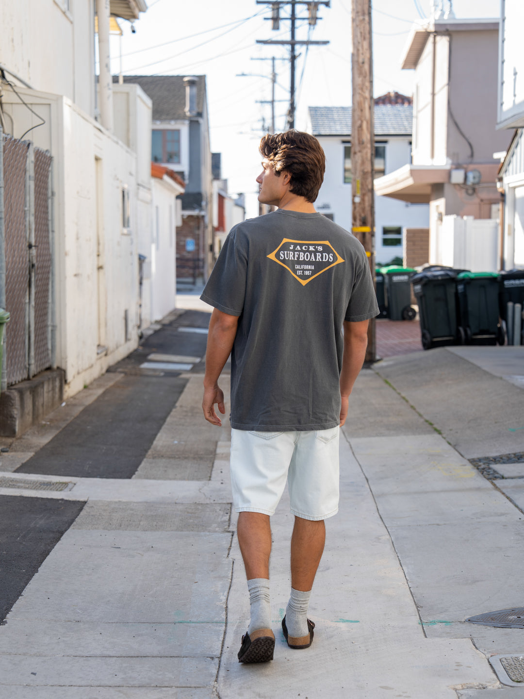 Jack's Surfboards Men's Retro Lam Seasonal Short Sleeve T-Shirt - Pepper