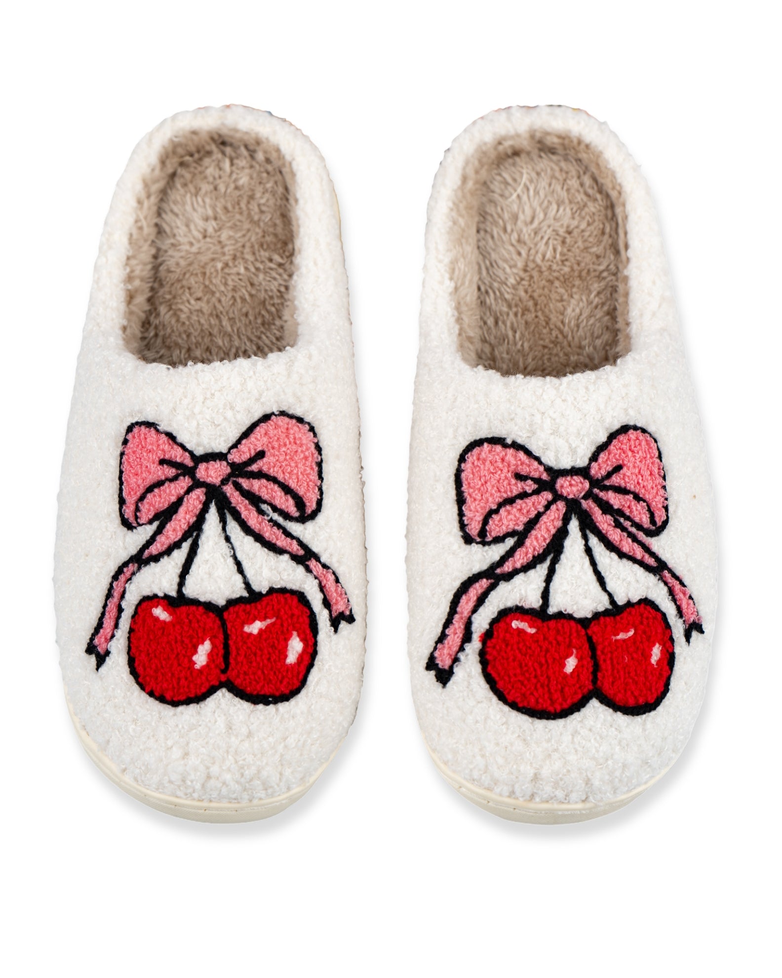 Cherry Bow Slippers