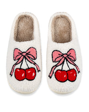 Cherry Bow Slippers