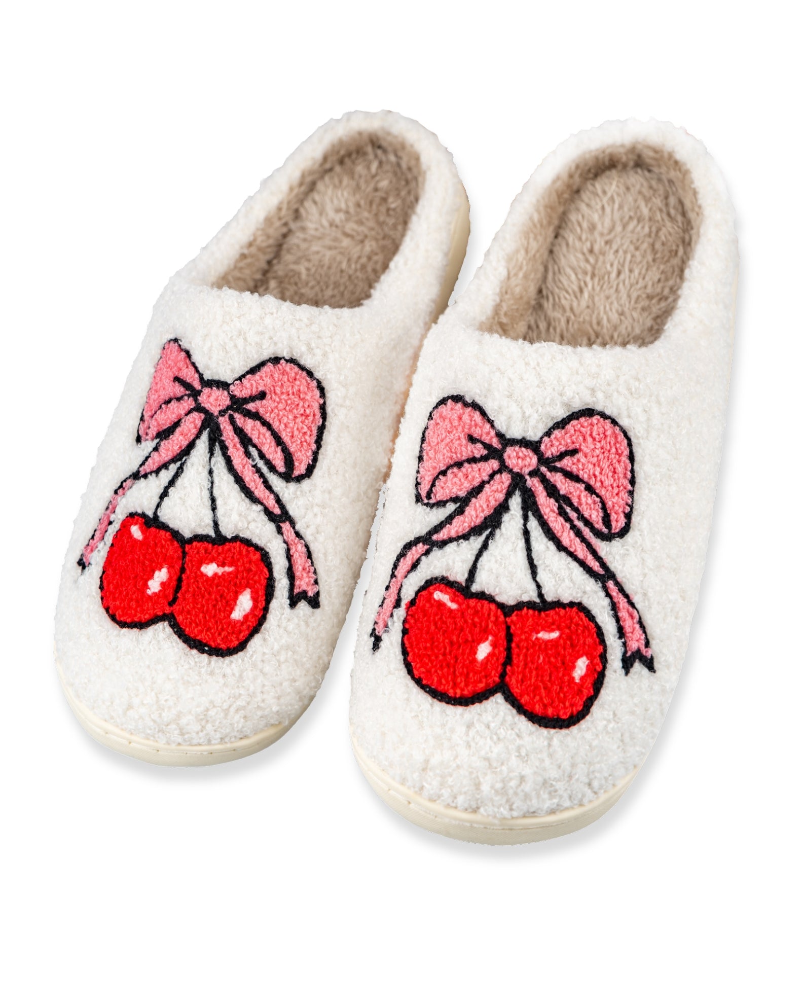 Cherry Bow Slippers