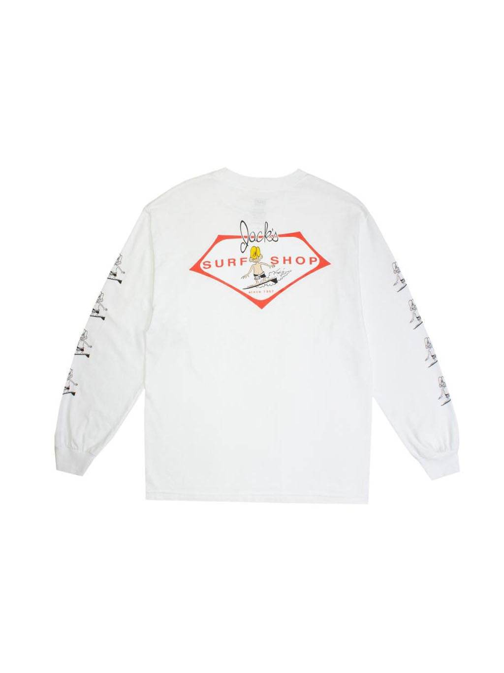 Jacks Surfboards Circa Long Sleeved Tee - White