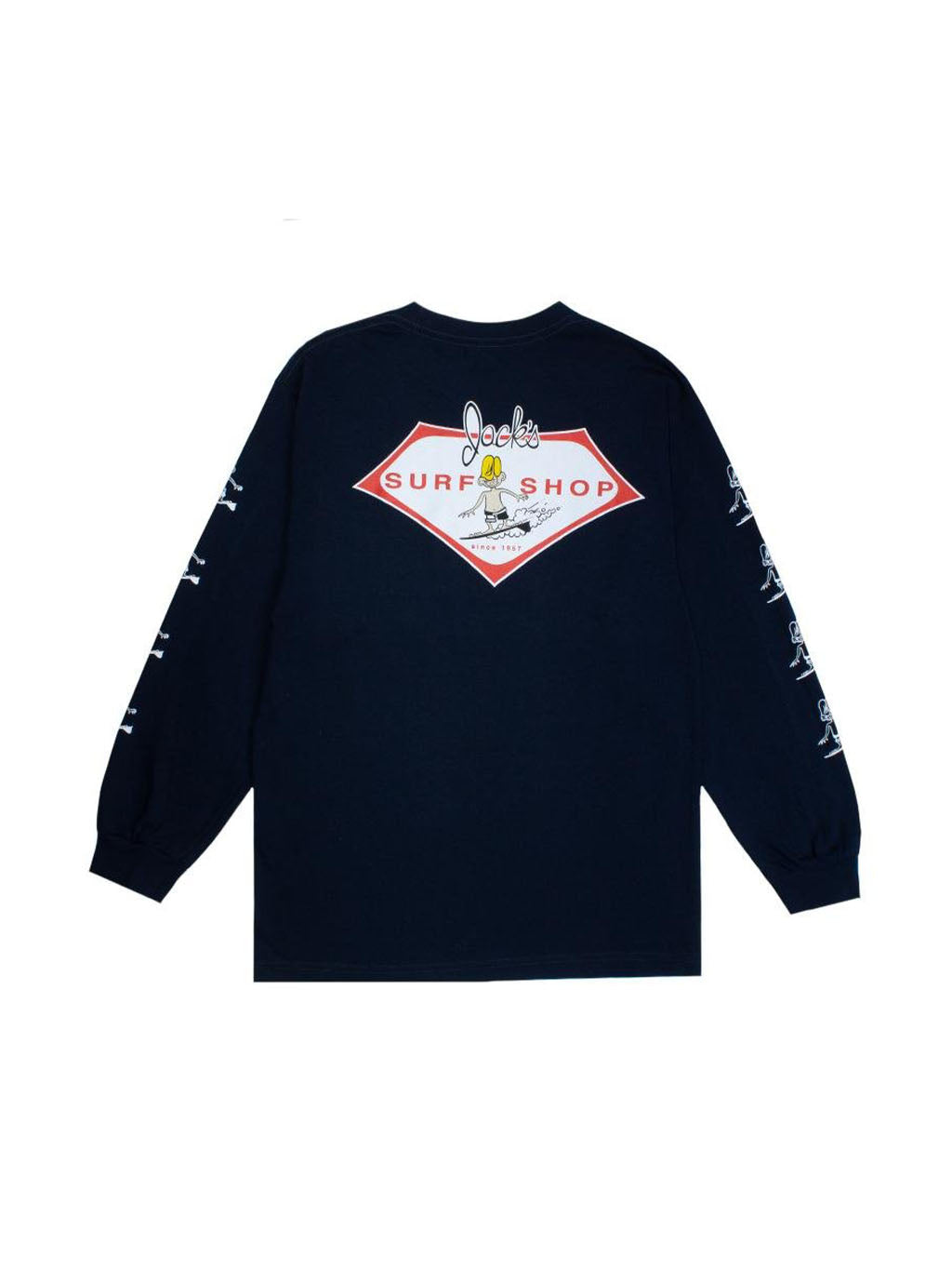 Jack's Surfboards Classic Circa Long Sleeved T-Shirt - Navy 