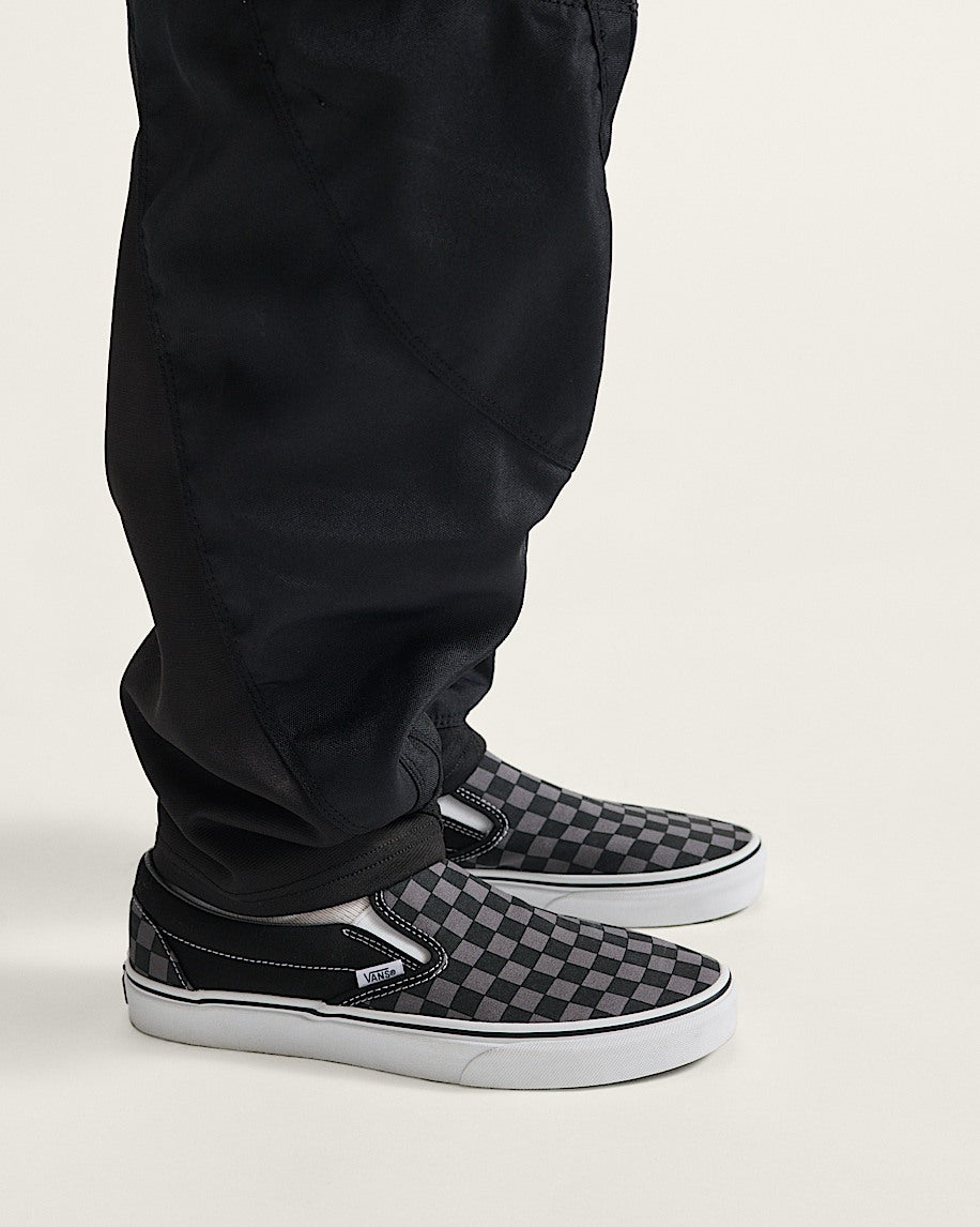 Vans Classic Slip-On Checkerboard Shoes - Black/Pewter Checkerboard