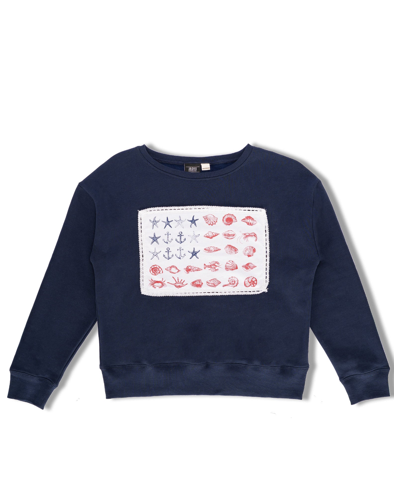 Jack's Surfboards Women's Coastal Americana Crewneck Sweatshirt