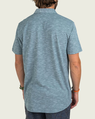 Marsh Wear Men's Coffin Point Short sleeve Woven Shirt - Goblin Blue Heather
