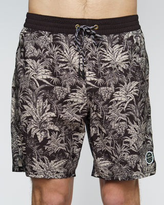 18" Continental Palms Boardshorts - Black