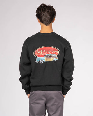 Country Squire Classic Crewneck Pullover Sweatshirt - Black