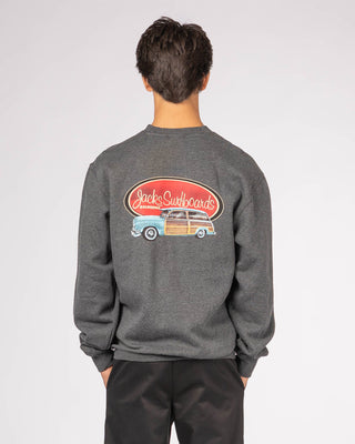 Country Squire Classic Crewneck Pullover Sweatshirt - Charcoal Heather