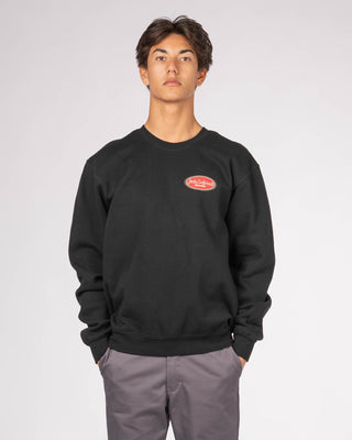 Country Squire Classic Crewneck Pullover Sweatshirt - Black