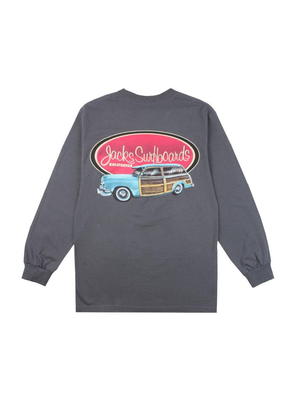 Jack's Surfboards Men's Country Squire Long Sleeve Tee - Charcoal