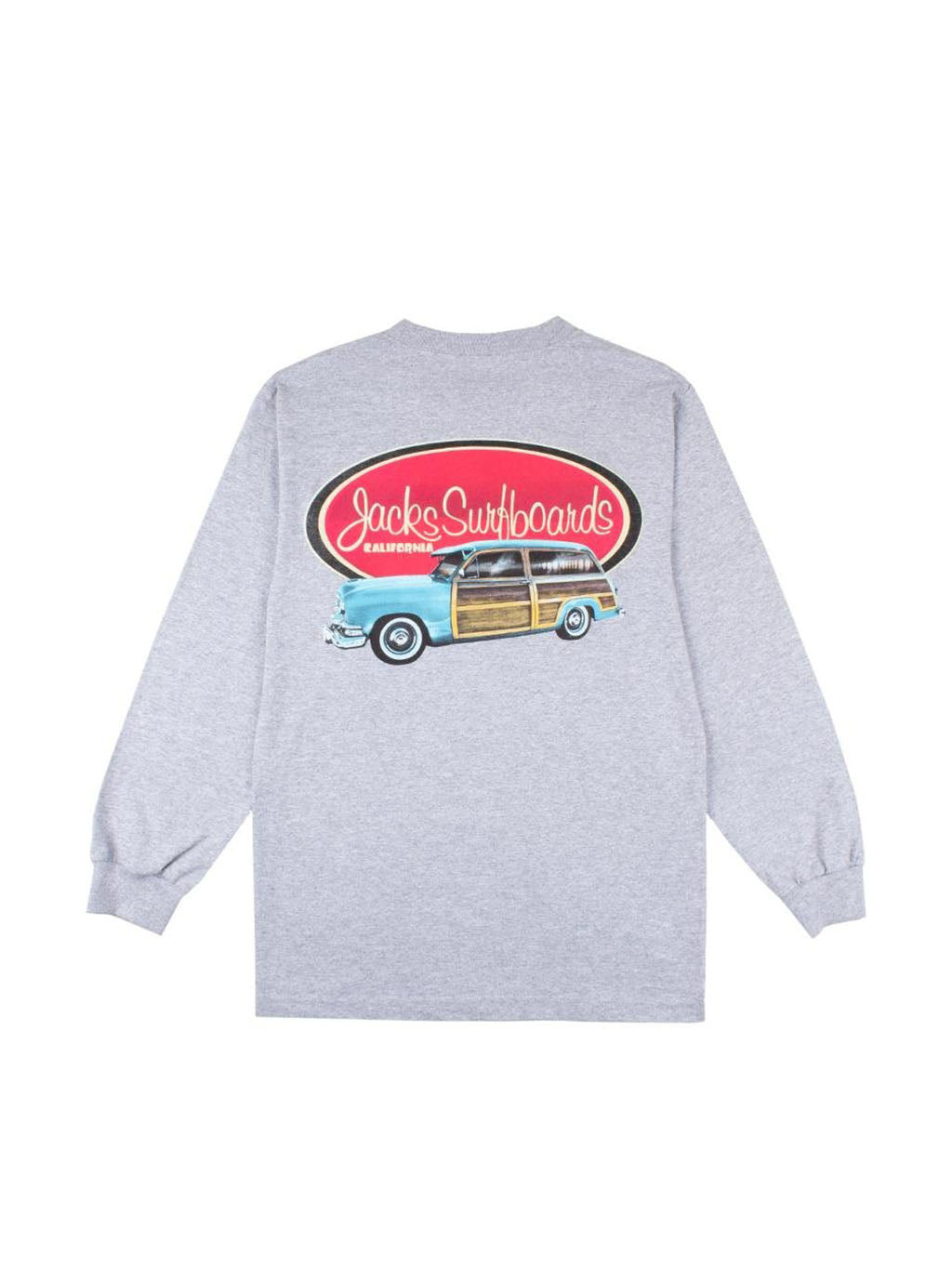 Jack's Surfboards Men's Country Squire Long Sleeve Tee - Heather Grey