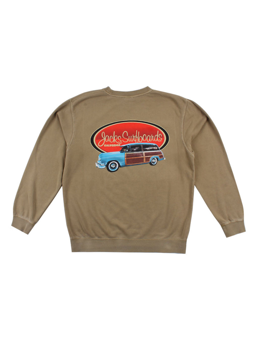 Country Squire Pigment Wash Crewneck Pullover - Sand