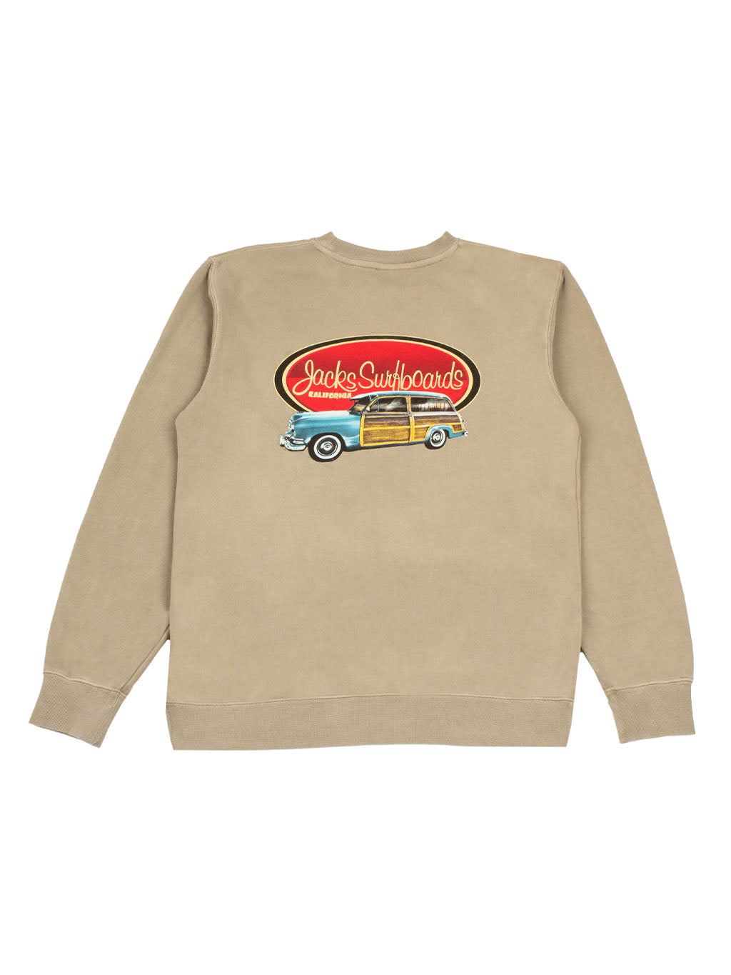 Country Squire Pigment Wash Crewneck Pullover - Cement