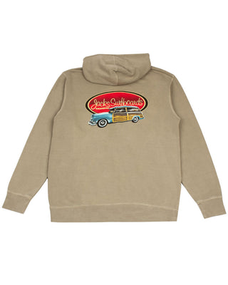 Jacks Surfboard Country Squire Pigment Pullover Hoodie - Cement
