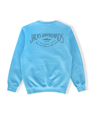 Crescent Crewneck Sweatshirt - Ocean Blue