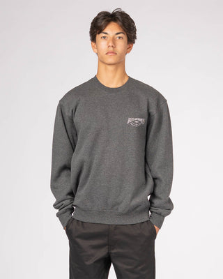 Crescent Classic Crewneck Pullover Sweatshirt - Charcoal Gray