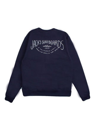 Jacks Surfboard Crescent Crewneck Pullover Sweatshirt