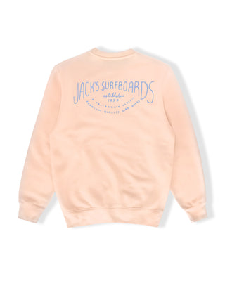 Crescent Crewneck Sweatshirt - Pale Pink