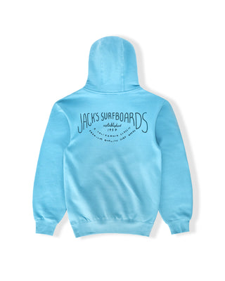 Crescent Pullover Hoodie - Ocean Blue